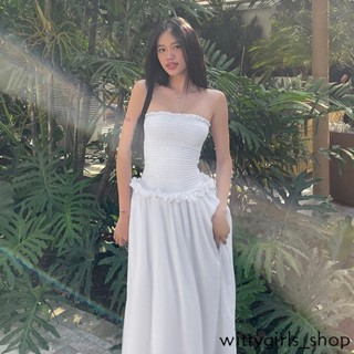 Wittygirls-shop_ชุดเดรสลําลอง เข้ารูป แฟชั่นสําหรับสตรี