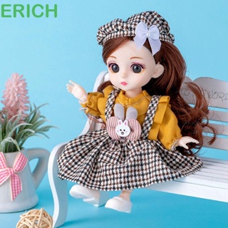 Erich ของเล่นเด็กตุ๊กตา Bjd 3d 16 ซม. 13 ข้อต่อ สําหรับแต่งตัว แต่งหน้า Diy