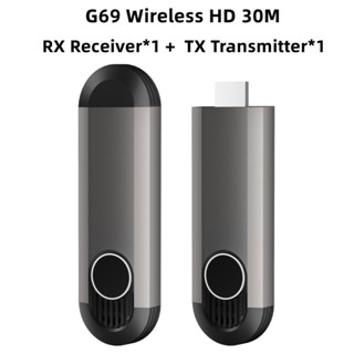 Ota TV Stick G69-TX และ RX ตัวรับส่งสัญญาณไร้สาย HD CPU AM8360+AM8268 5G 2.4G กล้องแล็ปท็อป 30 ม.