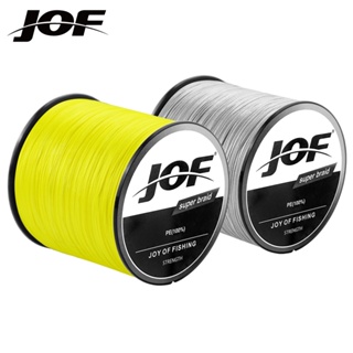 Jof ใหม่ สายเอ็นตกปลา PE แบบถัก ทนทาน 4 เส้น 300 ม. 500 ม. 1000 ม. 10-82LB