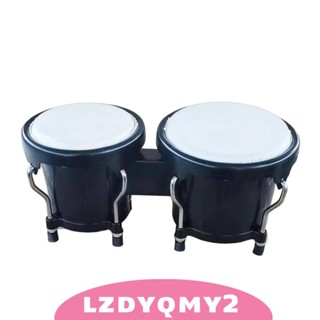 [Lzdyqmy2] Bongo ชุดกลองเพอร์คัชชัน Montessori เครื่องดนตรีจูนเสียงกลองแอฟริกัน ของขวัญ สําหรับเด็ก ผู้ใหญ่ เด็กผู้ชาย เด็กผู้หญิง