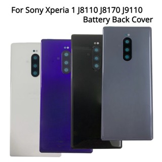 ฝาครอบแบตเตอรี่ พร้อมเลนส์ แบบเปลี่ยน สําหรับ Sony Xperia 1 J8110 J8170 J9110 Xz4 X1