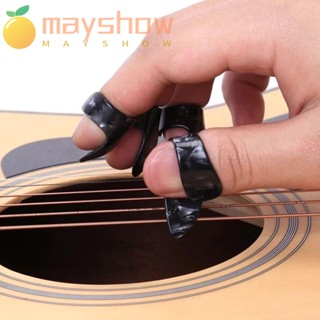Mayshow ปิ๊กกีตาร์ 1 นิ้วโป้ง + ปลอกนิ้ว 3 นิ้ว เซลลูลอยด์ ปิ๊กกีตาร์
