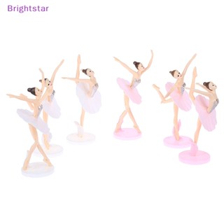 Brightstar ใหม่ ของเล่นฟิกเกอร์เค้กบัลเล่ต์ ผู้หญิง 3 ชิ้น พร้อมฐานรอง