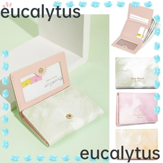 Eucalytus1 กระเป๋าสตางค์ กระเป๋าคลัทช์ กระเป๋าใส่เหรียญ พวงกุญแจ สําหรับผู้หญิง