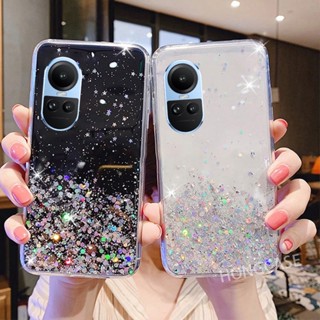 เคสโทรศัพท์มือถือกระจกนิรภัย TPU ขอบนิ่ม ลายหินอ่อน สําหรับ OPPO Reno10 5G Reno 10 Pro 10Pro Reno10Pro