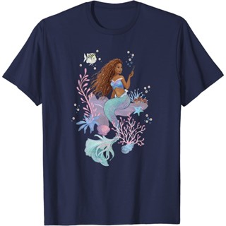 Adult Clothes The Little Mermaid Ariel Sebastian &amp; Flounder Poster T-Shirt Fashion Clothing Tops T-Shirts Men Women Late