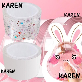 Karen เทปกลิตเตอร์ สองด้าน 1 เมตร DIY ของเล่นคลายเครียด