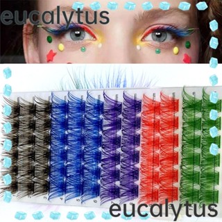 Eucalytus1 ขนตาปลอม 72 คลัสเตอร์ ยาว ธรรมชาติ