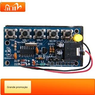 Qsjzhy QSJZHY โมดูลรับสัญญาณวิทยุ FM สเตอริโอไร้สาย PCB DIY 76MHz-108MHz วัสดุเป็นมิตรกับสิ่งแวดล้อม -XH-XH