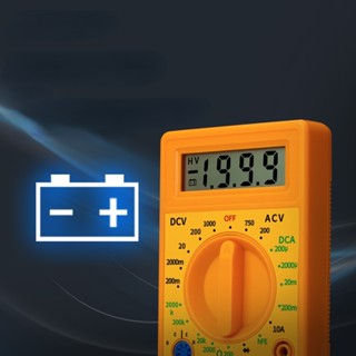 Cat I DT-830 มัลติมิเตอร์ดิจิตอล พร้อมแบตเตอรี่ และปลายทดสอบ