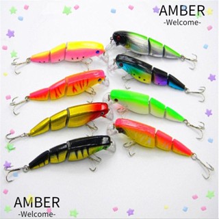 Amber เหยื่อตกปลาพลาสติกแข็ง 3 ส่วน 10.5 ซม. 14 กรัม หลากสี