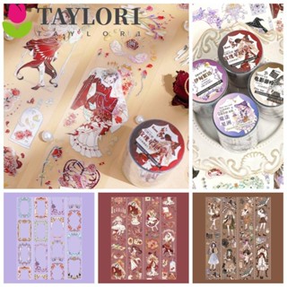 Taylor1 เทปกาว PET กันน้ํา 50 มม.*2 ม. แฮนด์เมด สําหรับตกแต่งอัลบั้มภาพ DIY