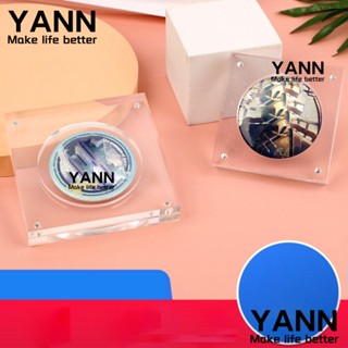 Yann1 กล่องอะคริลิคใส ทรงกลม ขนาด 10 ซม. สําหรับใส่เหรียญ