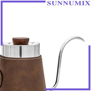 [Sunnimix] กาต้มน้ําดริปกาแฟ หนัง PU คอห่าน