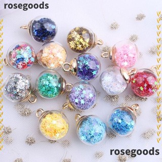 Rosegoods1 จี้ลูกบอลแก้วคริสตัล ทรงกลม แฮนด์เมด สําหรับตกแต่ง 30 ชิ้น