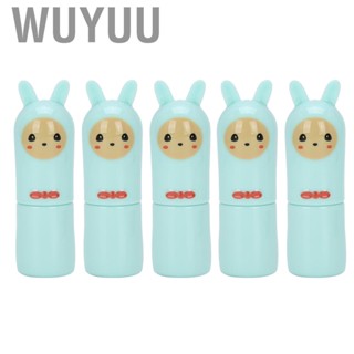 Wuyuu 5pcs Empty Lip Balm Tubes Plastic DIY Refillable Container