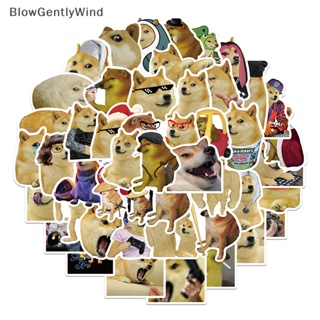 Blowgentlywind สติกเกอร์ ลายสุนัขตลก DIY สําหรับติดตกแต่งแล็ปท็อป กีตาร์ กระเป๋าเดินทาง สเก็ตบอร์ด โทรศัพท์ 50 ชิ้น BGW