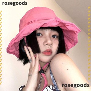 Rosegoods1 หมวกกันแดด ชายหาด กลางแจ้ง ป้องกันรังสียูวี ป้องกันแสงแดด พับได้