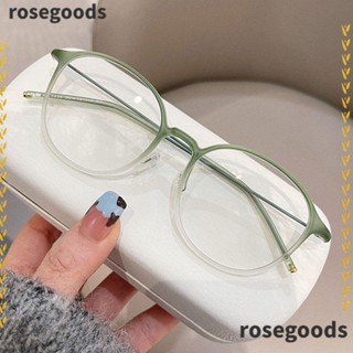 Rosegoods1 แว่นตาป้องกันแสงสีฟ้า แบบพกพา กรอบเบาพิเศษ สําหรับสํานักงาน