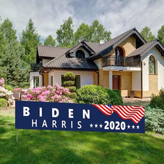 ป้ายแบนเนอร์ ลายธงแบนเนอร์ Biden Harris 2020 สําหรับตกแต่งบ้าน สวน