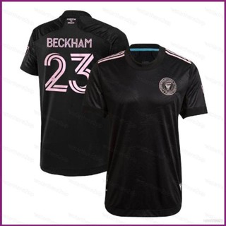 เสื้อกีฬาแขนสั้น ลายทีมชาติฟุตบอล NP2 2021-2022 Inter Miami No.23 Beckham สําหรับผู้ชาย และผู้หญิง PN2