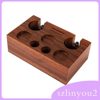 [szlinyou2] แท่นวางแทมเปอร์เอสเปรสโซ่ วอลนัท สําหรับบาร์ ร้านทํางาน