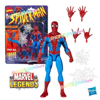 - Jn - Marvel Legends Classic Spider Web Spiderman Comic ฟิกเกอร์ของเล่น KO Spider Man เคลื่อนไหวได้ รูปปั้นตุ๊กตา ของสะสม ของขวัญเด็ก