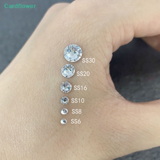 &lt;Cardflower&gt; พลอยเทียม แก้วแชมเปญ สีขาว สําหรับตกแต่งเล็บ DIY ลดราคา