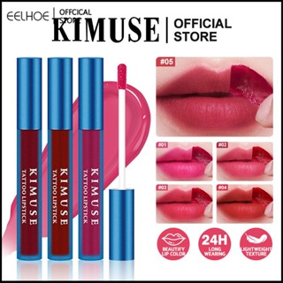 KIMUSE Peel Off Lip Stain Tattoo ลิปสติกติดทนนานและกันน้ำ Peel Off Pink Lip Tint Make Up -eelhoe