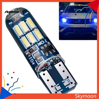 Skym* T10 W5W หลอดไฟ LED ซิลิโคน กันน้ํา สําหรับติดป้ายทะเบียนรถยนต์