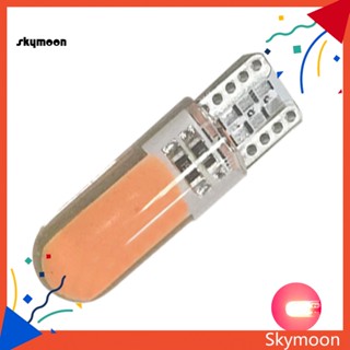 Skym* T10 W5W 192 168 หลอดไฟซิลิโคน COB LED สําหรับติดด้านข้างป้ายทะเบียนรถยนต์