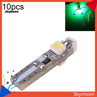 Skym* แผงหน้าปัด T5 3528 1210 3SMD LED 10 ชิ้น