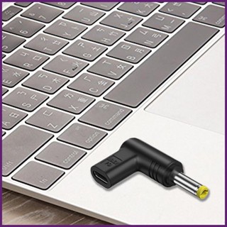 อะแดปเตอร์ USB C เป็น DC 19.5V 90 องศา Type C ตัวเมีย เป็นตัวผู้ USB C เป็น DC buth buth