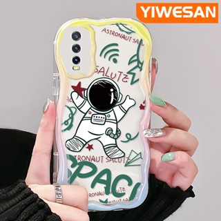 เคสโทรศัพท์มือถือแบบนิ่ม ใส กันกระแทก ลายการ์ตูนนักบินอวกาศ สําหรับ VIVO Y20 Y20i Y20S Y12s Y20 2021 Y11s Y12A Y20T Y20S M Y20S D