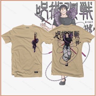 23 Jujutsu Kaisen เสื้อยืดลําลอง แขนสั้น คอสเพลย์ Toji พลัสไซซ์ แฟชั่นสําหรับผู้ชาย และผู้หญิง