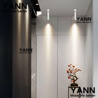 Yann1 โคมไฟเพดาน LED 360° ไฟสปอตไลท์ ดาวน์ไลท์ 3 5 7W หมุนได้ สีขาวอบอุ่น คุณภาพสูง สําหรับห้องนอน