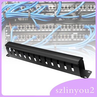 [szlinyou2] ชั้นวางสายเคเบิลเซิร์ฟเวอร์ 24 ช่อง สําหรับจัดระเบียบสายไฟ