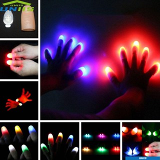 Uniis พร็อพนิ้วหัวแม่มือ ไฟกระพริบ LED สําหรับเล่นเกม ปาร์ตี้ 1 ชิ้น