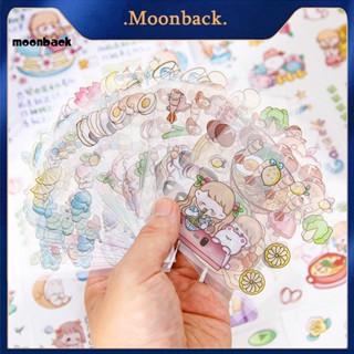 &lt;moonback&gt; สติกเกอร์ ลายการ์ตูนกราฟฟิติ เด็กผู้หญิงตัวเล็ก ไม่มีสารตกค้าง DIY 20 ชิ้น