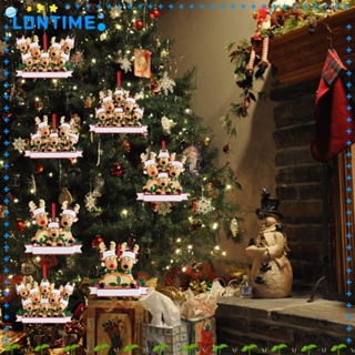 Lontime จี้รูปกวางเรนเดียร์ สําหรับตกแต่งบ้าน เทศกาลคริสต์มาส 2 ชิ้น