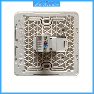 Pop แจ็คอินเตอร์เน็ต LAN Cat6 Rj45 86 มม. พอร์ตเดี่ยว ไร้เครื่องมือ