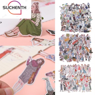 Suchenth สติกเกอร์ ลายสาวโมริ มีกาวในตัว สําหรับตกแต่งไดอารี่ อัลบั้มรูปภาพ 100 ชิ้น 171 ชิ้น