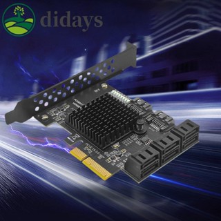 อะแดปเตอร์ควบคุม PCIE SSD SATA 3.0 GEN3 HDD 6Gbps สําหรับเคสคอมพิวเตอร์ 2U [Didays.th]