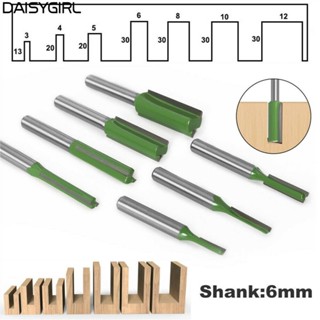 【DAISYG】Router Bit 6MM Bit Double Flute Milling Router Shank Straight Wood Duable