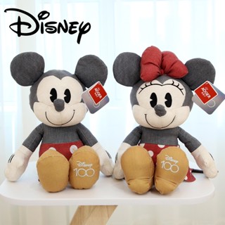 Disney หมอนตุ๊กตานุ่ม รูปการ์ตูนดิสนีย์ มิกกี้ มินนี่ หมีพูห์ ของขวัญ สไตล์เรโทร