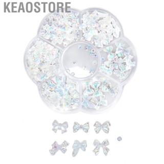 Keaostore Nail Art Faux  Resin Bowknot