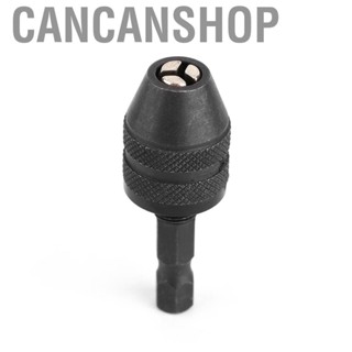 Cancanshop 1/4in Keyless Drill Bit Chuck Hex Shank Adapter Converter 0.3‑3mm SG