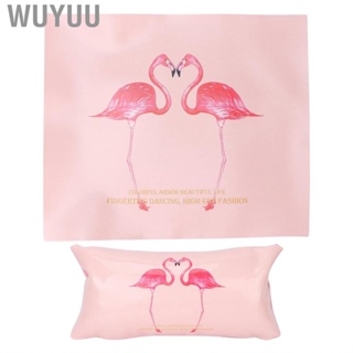 Wuyuu Nail Art Hand Pillow Mat PU Manicure Rest Cushion Table Set (Red Crowned CRY