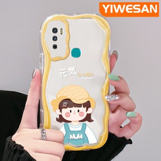 เคสโทรศัพท์มือถือแบบนิ่ม ใส กันกระแทก ลายคลื่น สีมาการอง หลากสี สําหรับ Infinix Hot 9 Pro Hot 9 Play Hot 12 Play